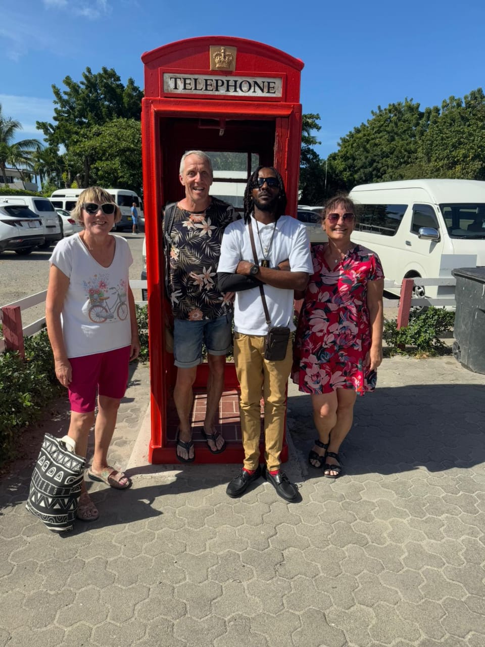 Guests with Ace Liburd Tours & Taxi Service in Antigua