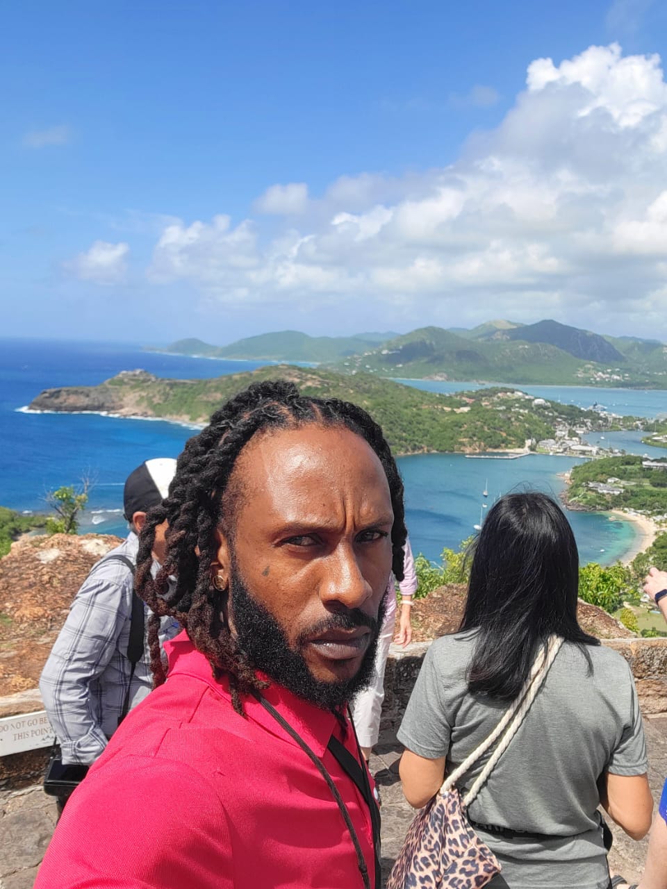 Guests overlooking English Harbour